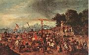 BRUEGHEL, Pieter the Younger Crucifixion oil painting reproduction